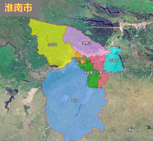 18张地形图，快速了解安徽省16个地级市